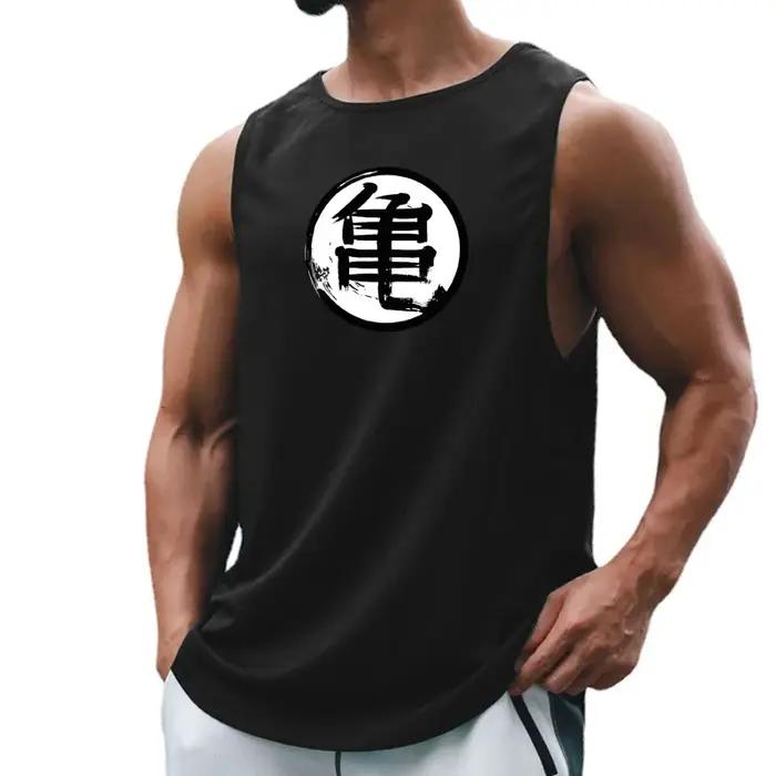 Chemise de sport imprimée Anime japonais pour hommes, chemise de fitness, chemise de course à pied,