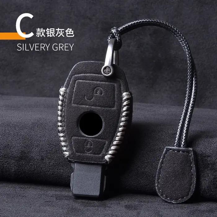 Housse de clé de voiture en cuir, étui porte-clés pour Mercedes Benz CLS CLA GL R SLK AMG A B C S cl