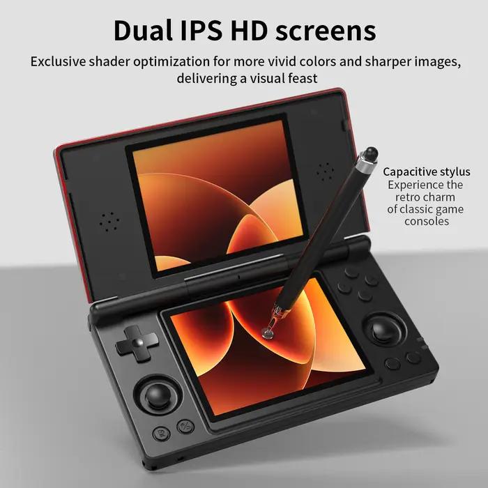 Anbernic RG DS Console de jeu portable 4 "IPS double écran Android 4000mAh lecteur de jeux vidéo rab