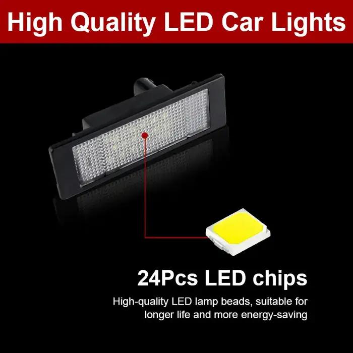 Feu de plaque d'immatriculation Led pour voiture, 2 pièces, Canbus sans erreur, pour BMW Mini Cooper