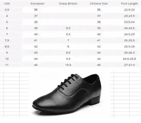 Chaussures Danse Latine Homme Talon 2.5cm Noir et Blanc - Chaussures Tango Salsa Jazz Professionnelles