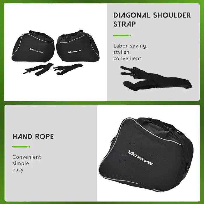 Pour Kawasaki Versys 1000 650 2015-2021 pour KQR 28L ensemble de doublure de sacoche rigide sacs de