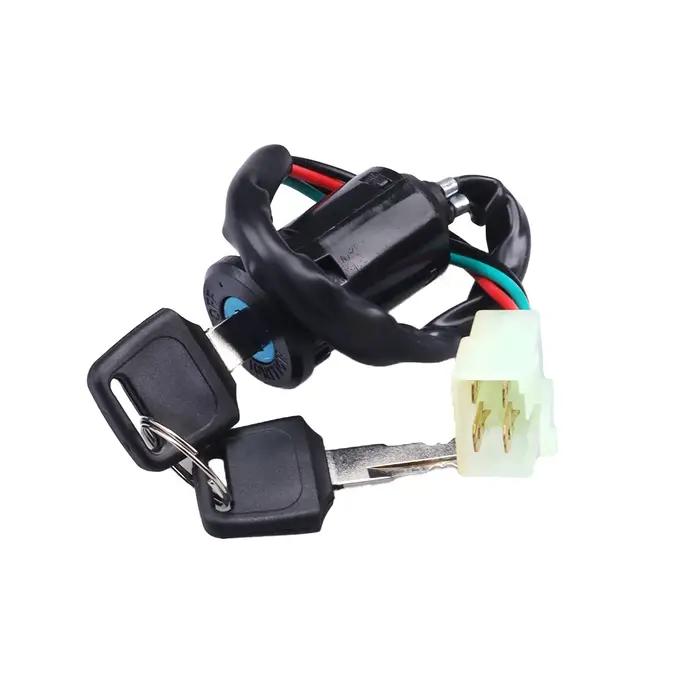 Joli de ville avec serrure marche-arrêt, 2 fils, 4 fils, 2 prédire, pour scooter électrique, moto, H