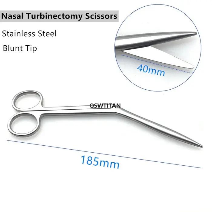 Ciseaux nasaux en acier inoxydable, ciseaux chirurgicaux pour rhinoplastie, Instrument chirurgical à