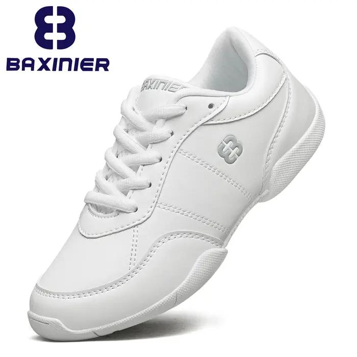 Chaussures de pom-pom girl blanches pour filles, baskets légères de compétition de joie pour jeunes,