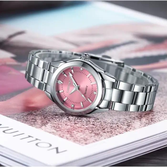 CHRONOS femmes élégantes montre de luxe dames marque de mode montre-bracelet mouvement à Quartz en a