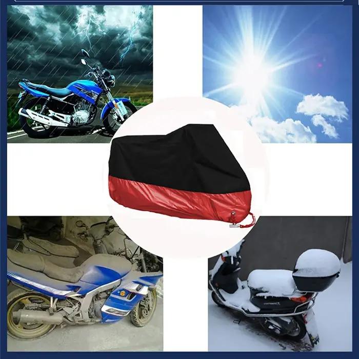 190T noir bleu Design imperméable moto couvre moteurs poussière pluie neige UV protecteur couverture