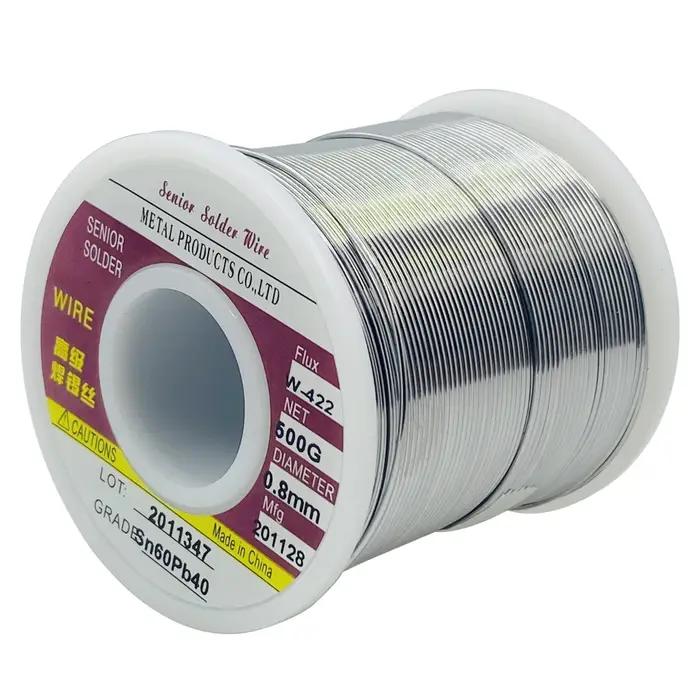 Rouleau de fil à souder, 500g, pour fer à fondre, noyau de colophane, sans nettoyage, haute qualité