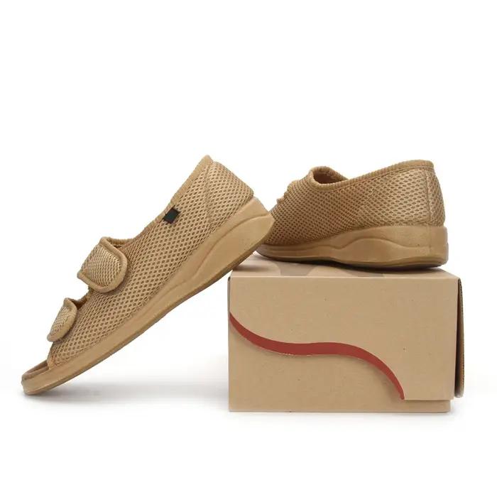 Chaussures élargies pour diabète pour personnes âgées Chaussures de taille réglable avec déformation