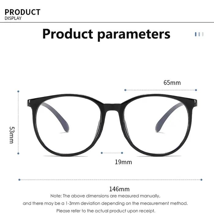 Lunettes d'ordinateur transparentes à grande monture pour femmes, rondes, Anti-lumière bleue, optiqu