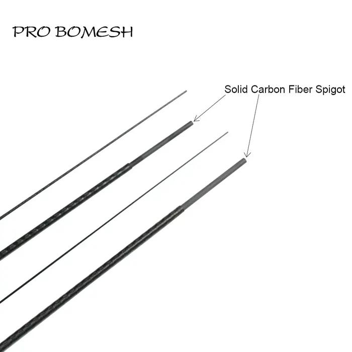 Pro Bomesh 1 ensemble 1.68m UL L 2 sections emballage des rayons X tige de voyage en Fiber de carbon