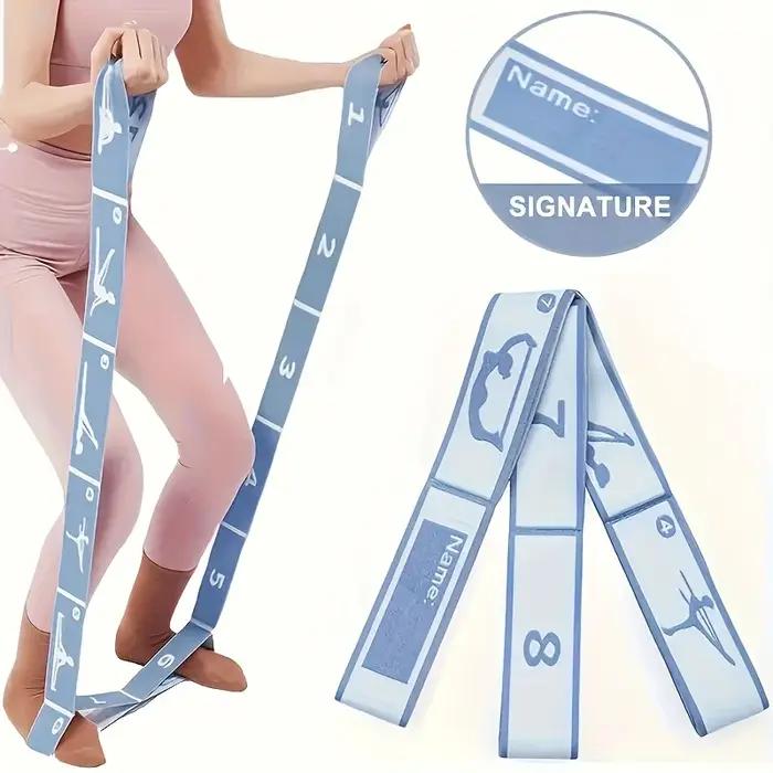 Bande d'exercice en nylon antidérapante à 8 segments, tension moyenne, empilable, idéale pour le yog