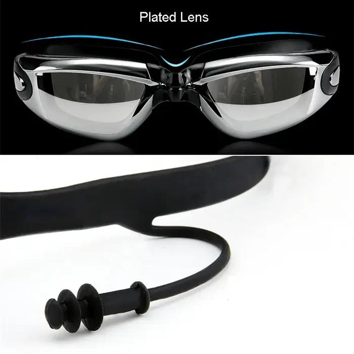 Short de bain imperméable pour hommes, équipement de compétition, lunettes avec bouchon d'oreille, é