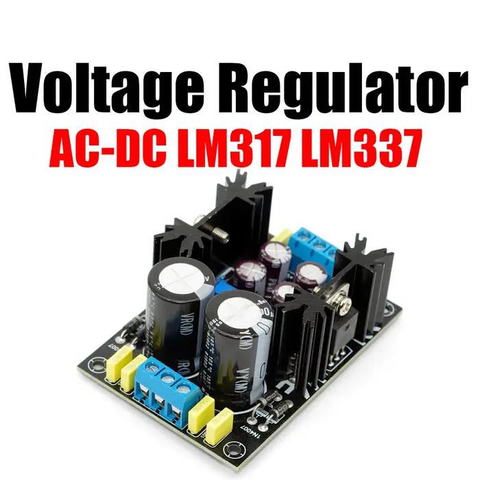 Régulateur de tension d'alimentation réglable, AC à DC LM317 LM337, double puissance 5V 12V 15V 19V