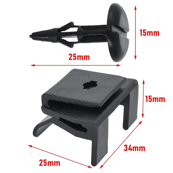 Kit de clips de couverture de pare-chocs de garde-boue avant de voiture, 20 pièces, 53879 – 28010 53