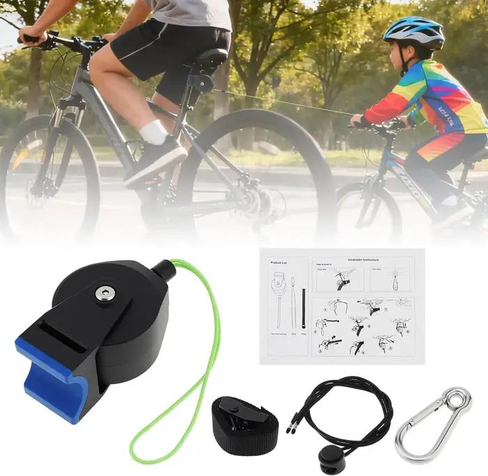 Remorque de vélo extensible système élastique pour vélos de montagne route électriques transport enfant sécurité confort famille aventures sorties balades randonnées