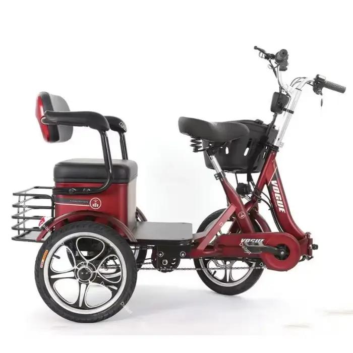 Tricycle Électrique Pliant à 3 Roues pour Deux Adultes