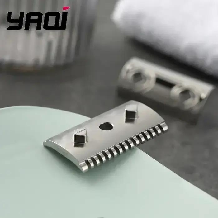 Rasoir de sécurité YAQI Harlequin 316 en acier inoxydable poli 2026 avec une espacement de lame de 0