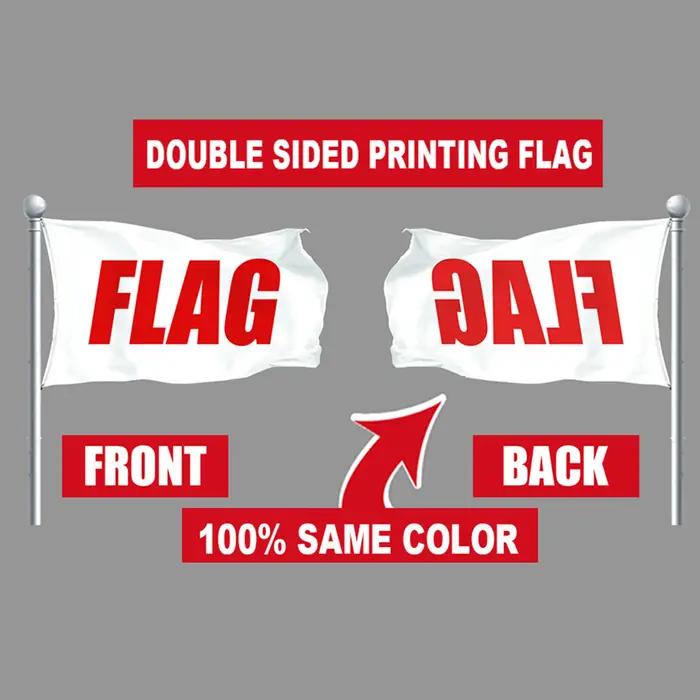 Tapisserie de bannière en Polyester 100D, drapeau carré personnalisé, impression Double face, Promot