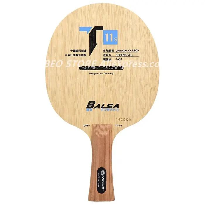 YINHE T11 (Balsa léger carbone) lame de Tennis de Table YINHE T-11 T11S raquette galaxie originale p