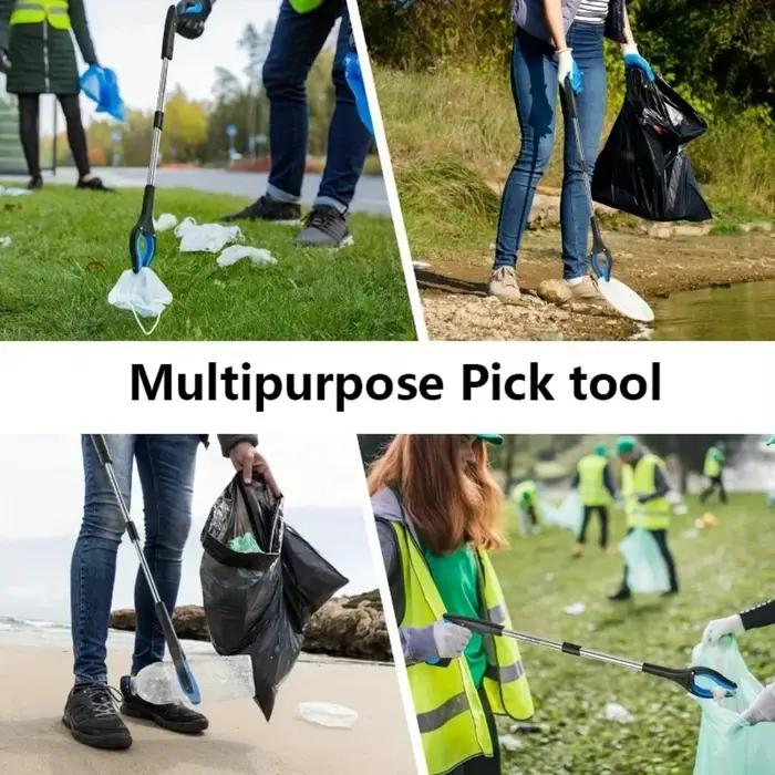 Pince pliable extension ressort poignée poubelle ramasser griffe aide à la mobilité extérieur intéri