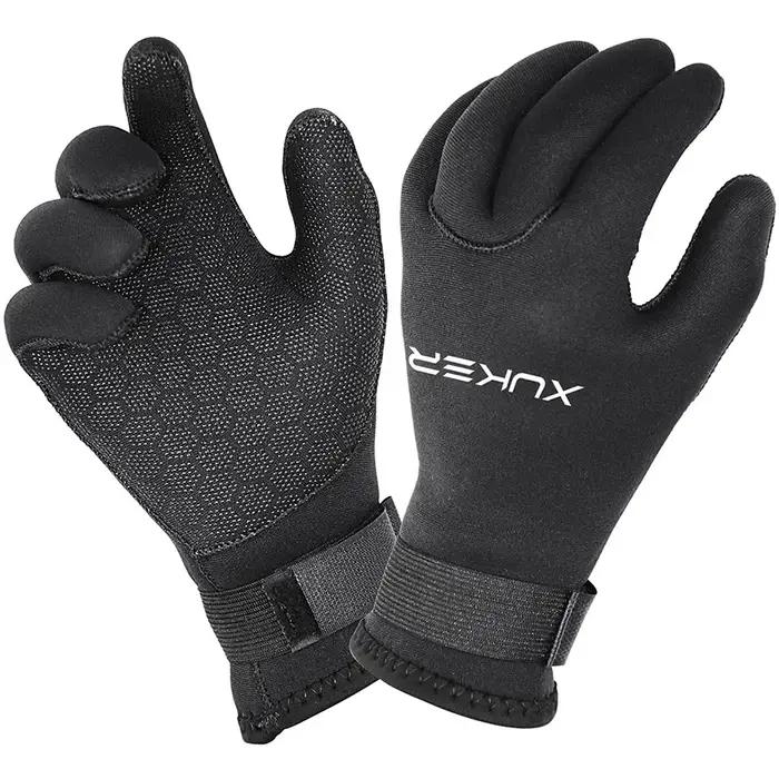 Gants de plongée en néoprène 3mm 5mm pour plongée en apnée surf kayak canoë pêche sous-marine ski nautique et autres sports aquatiques