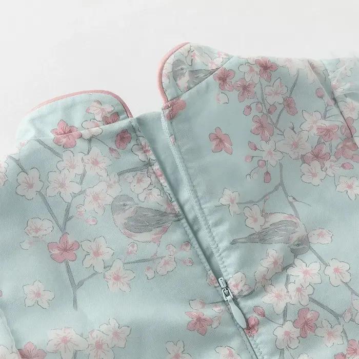 Dave Bella automne filles bébé princesse robe charme mignon maille imprimé fleuri fête en plein air
