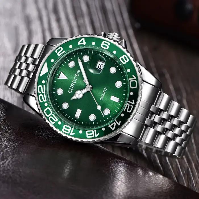 Design Original CURDDEN marque montres pour hommes mode entièrement en acier inoxydable doré Date mo