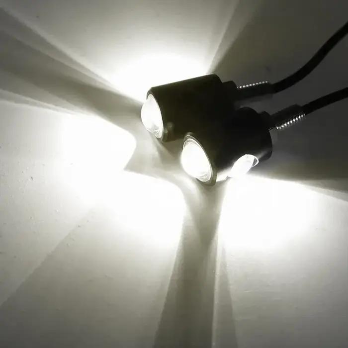 Lampe de signalisation LED universelle pour moto, lumière de plaque de planificateur de numéro de vo