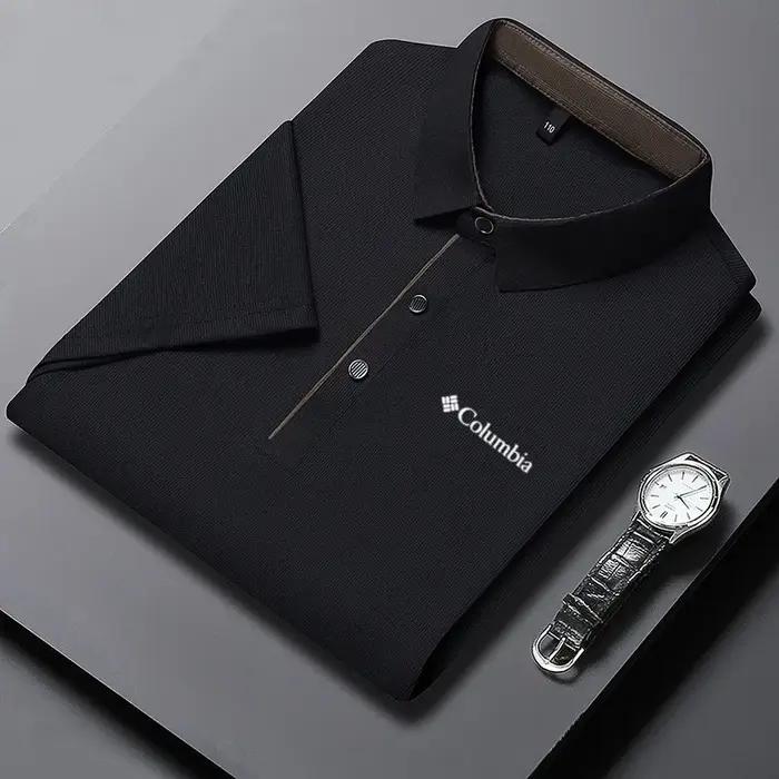 Polo imprimé de luxe pour homme, haut de gamme, décontracté et confortable, idéal pour le golf, coll