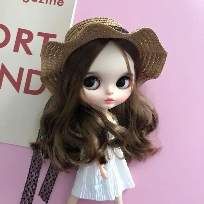 DLBell-Chapeau de paille fait main pour poupée Blyth, accessoires de pullip Licca, Azone 1/6, nouvea
