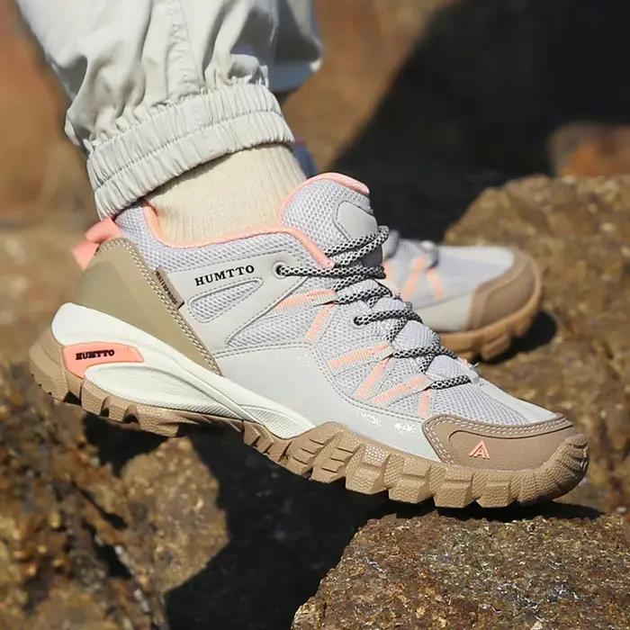 HUMTTO – chaussures de randonnée pour hommes, bottes de Trekking respirantes à lacets, baskets d'ext