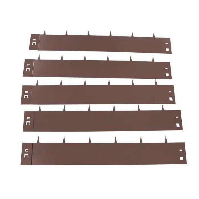 Kit de Bordure de Pelouse en Acier de 5x39 Pouces, Bordure de Jardin en Métal, Bordure de Pelouse po