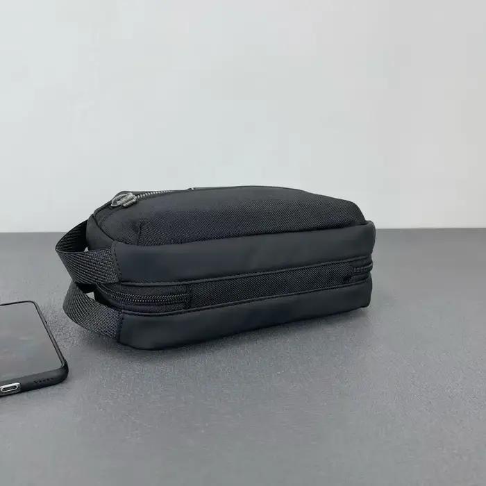 Pochette en nylon balistique pour homme, sac à main portable pour les voyages d'affaires, sac organi