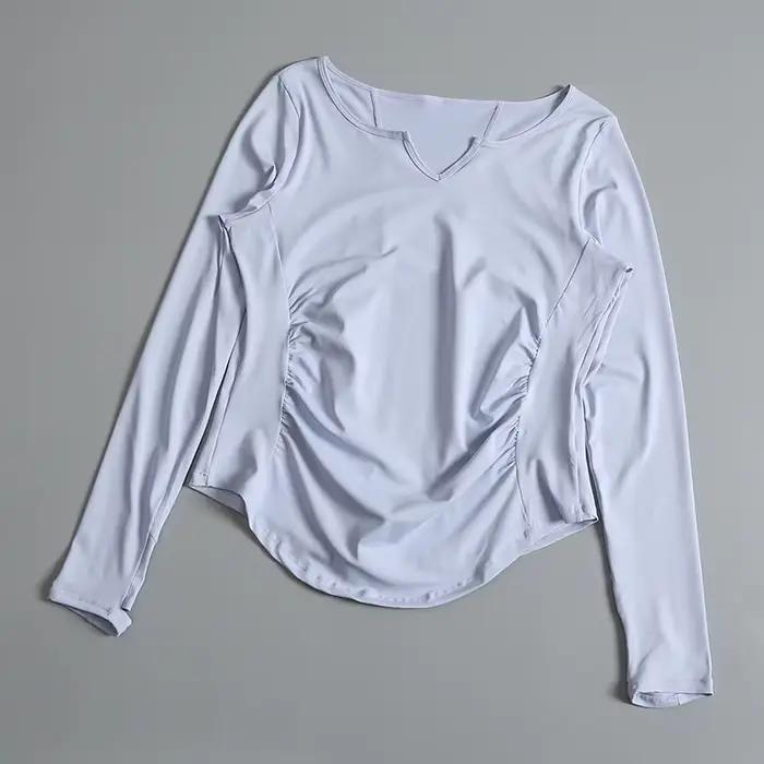 Vêtements de yoga pour femmes, vêtements de fitness à séchage rapide, hauts de sport pour le printem