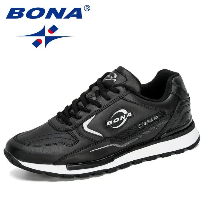 BONA 2023 nouveaux créateurs homme anti-dérapant chaussures de Jogging chaussures de course à la mod