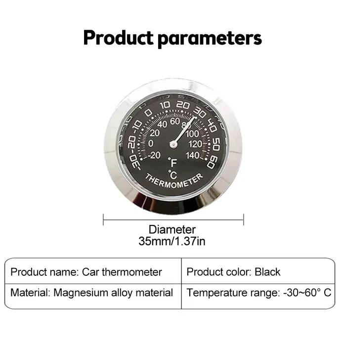 Hygromètre intérieur extérieur thermomètre jauge d'humidité indicateur panneau métallique températur