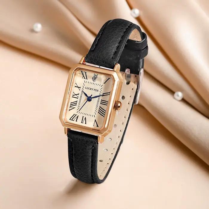 LUCKY FOX 2 pièces coffret cadeau de luxe léger montre Bracelet Simple et à la mode montre à Quartz