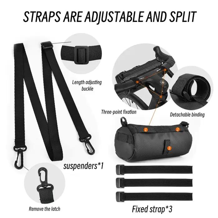ESLNF-Sac de vélo étanche, sac de rangement, sac de guidon d'équitation extérieur de grande capacité