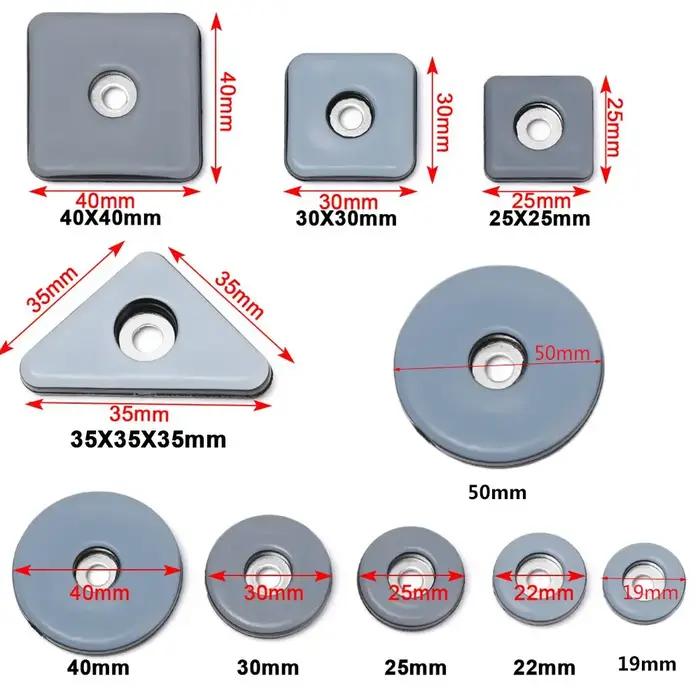 Coussinet coulissant facile à déplacer, 8 pièces, Bases de Table pour meubles lourds, pieds de prote