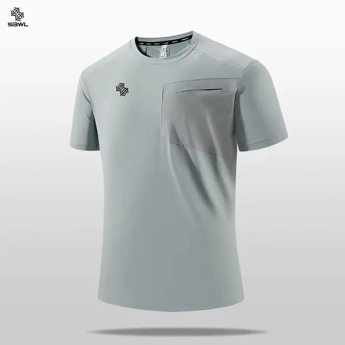 SBWL 2025 été hommes nouveau en plein air course fitness séchage rapide sport T-shirt de haute quali