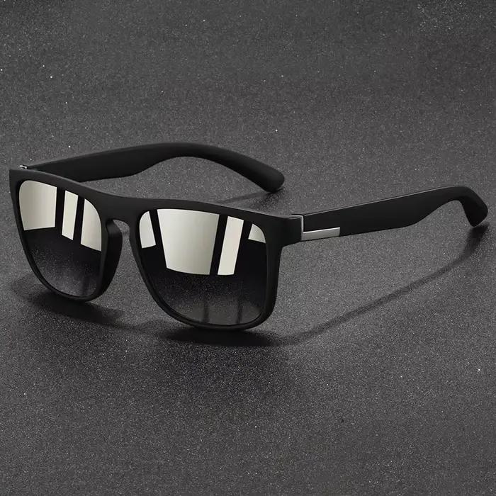 Lunettes de soleil carrées vintage tendance pour hommes et femmes, idéales pour la pêche et la condu