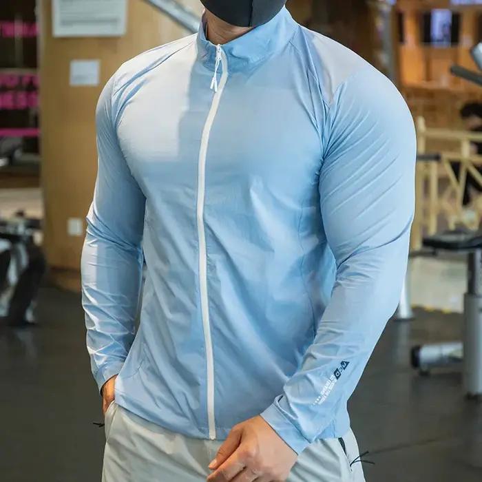 Veste de compression élastique OupillGym pour homme, manteau de course, collants d'entraînement, swe