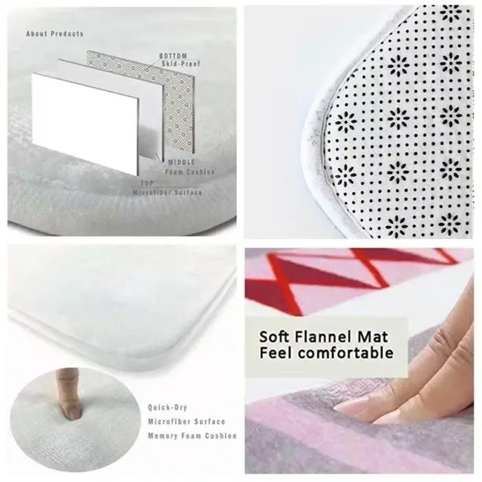 Tapis de bienvenue pour camping-car motif joyeux antidérapant lavable pour cuisine salle de bain entrée salon voyages camping美好生活迎宾垫,带露营车图案,防滑可洗,适用于厨房、浴室、入口和客厅