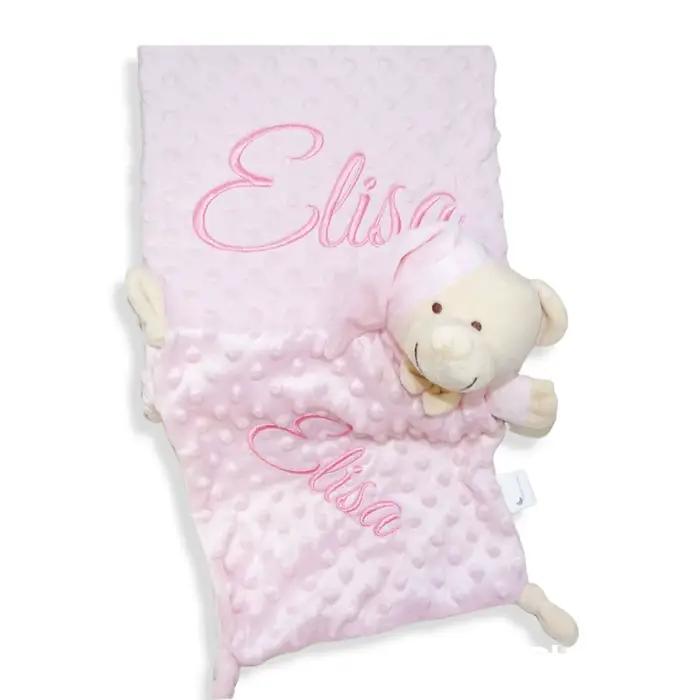 Couverture bébé personnalisée avec votre nom brodé, couverture topito personnalisée pour nouveau-né,