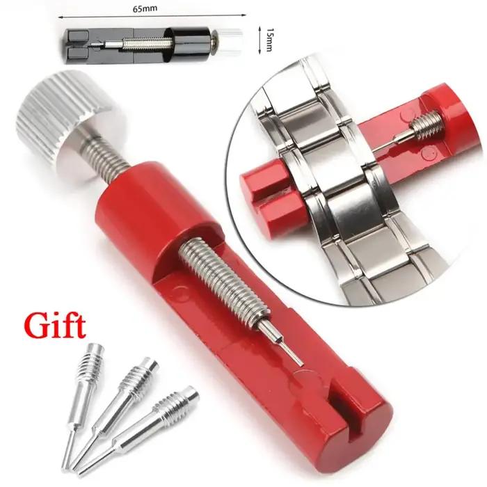 Outil de réparation de montre en métal pour ajustement et personnalisation de bracelets d'horlogerie professionnellement facile à utiliser pour réparation et ajustement occasions spéciales cadeau anniversaire horlogerie unique