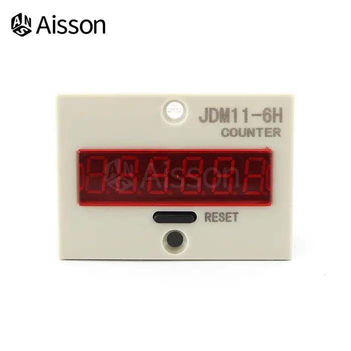 Compteur numérique électronique à 6 chiffres, affichage AC100-240V DC 12-24V 36V, compte de poinçon