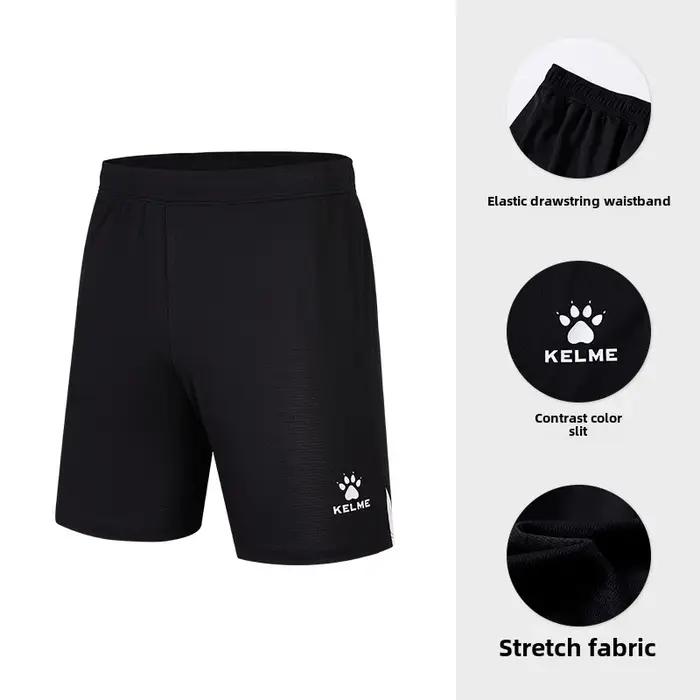 Shorts de football pour hommes Kelme, shorts de sport respirants pour étudiants, pantalons de course