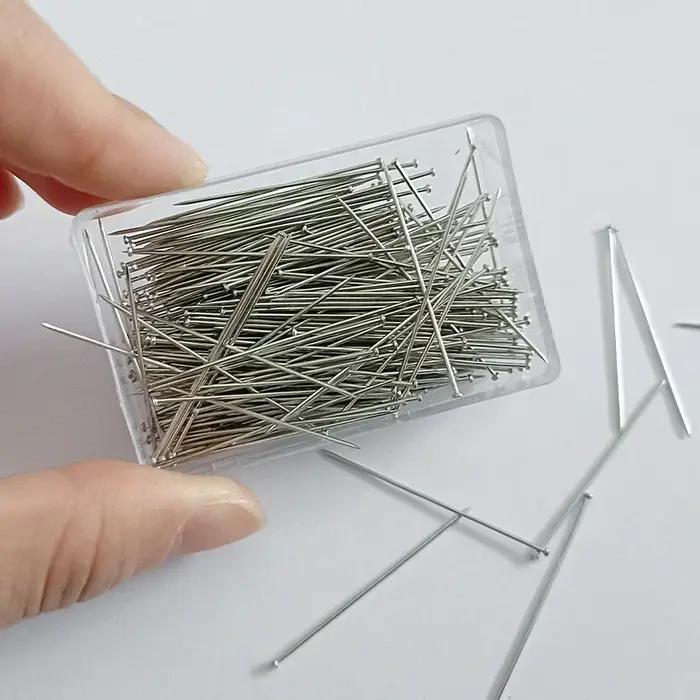 Épingles à coudre en acier inoxydable, 300 pièces/35mm, épingles de Suture droites pour couturière,