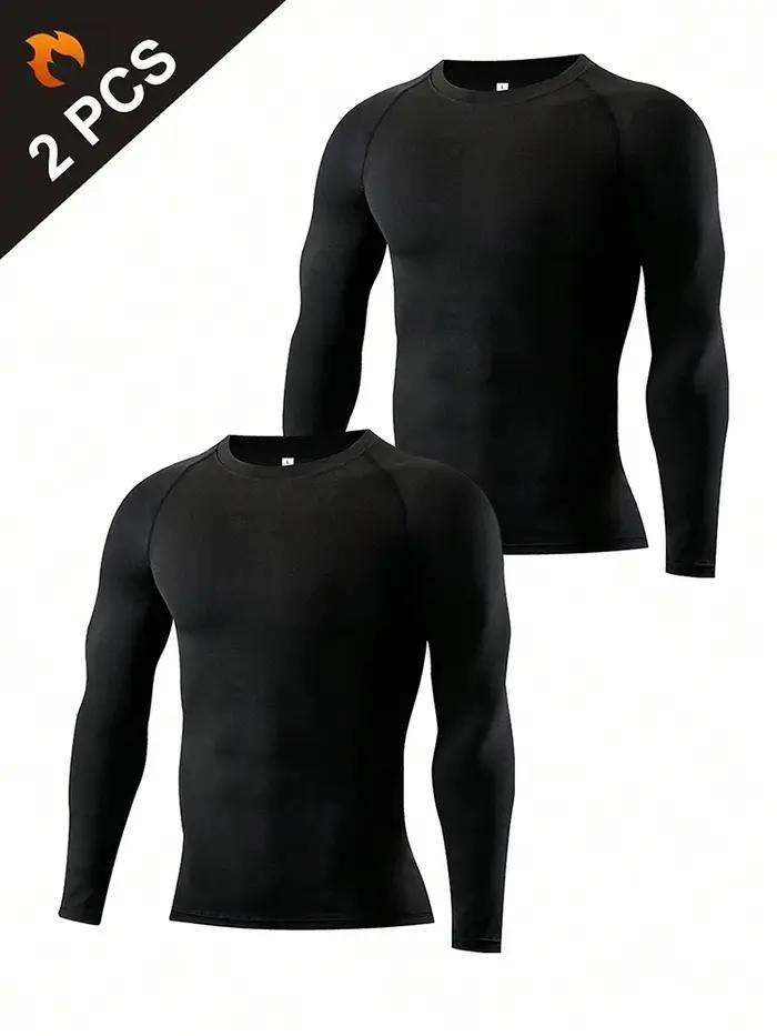 Restez actif et confortable avec des chemises de compression pour hommes – Hauts d'entraînement athl
